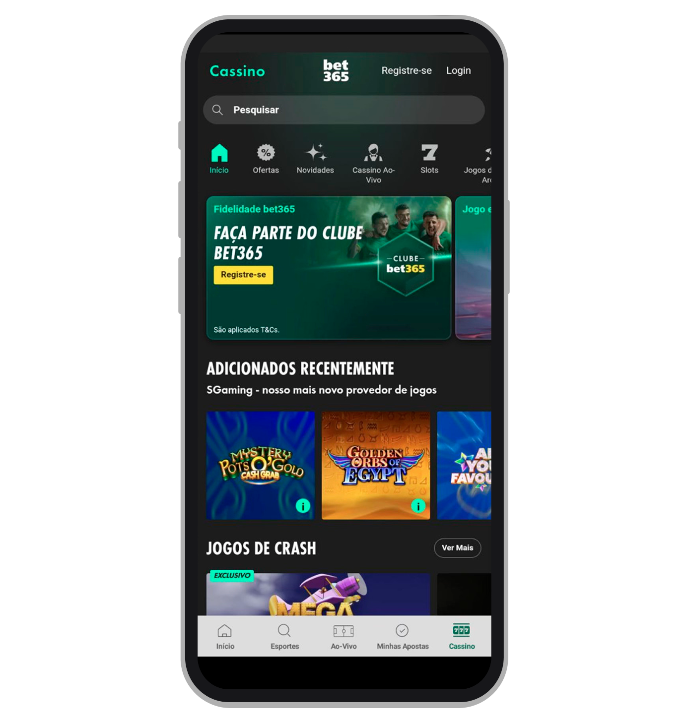 Cassino Bet365 no app