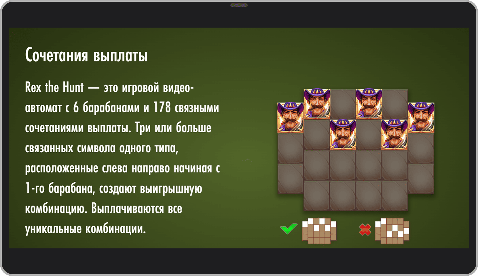 Скриншот с правилами