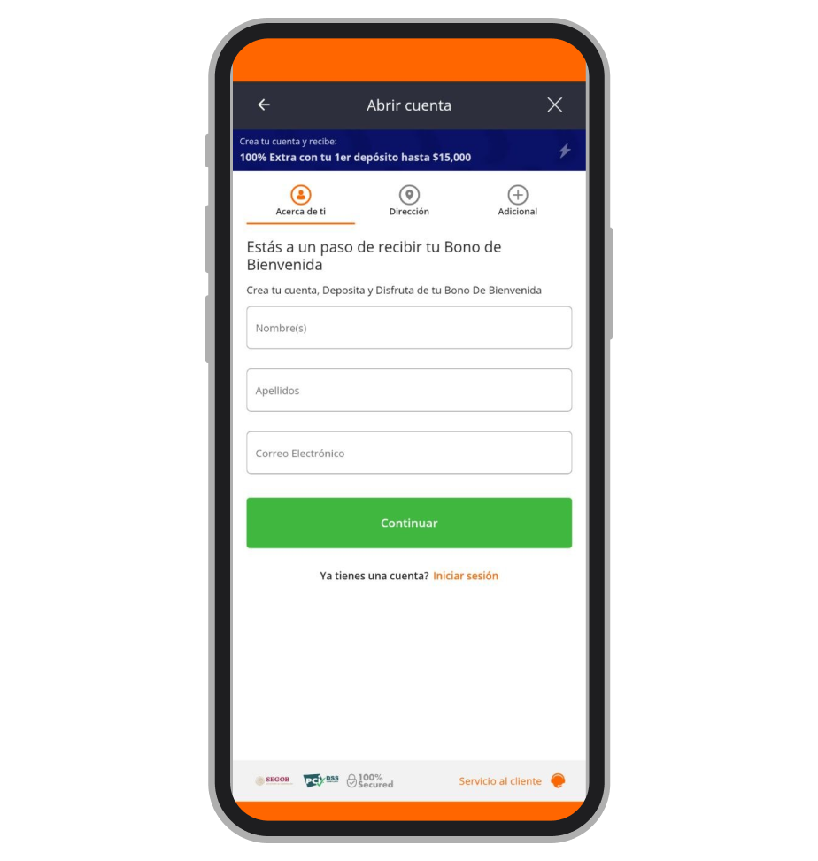 Formulario de registro