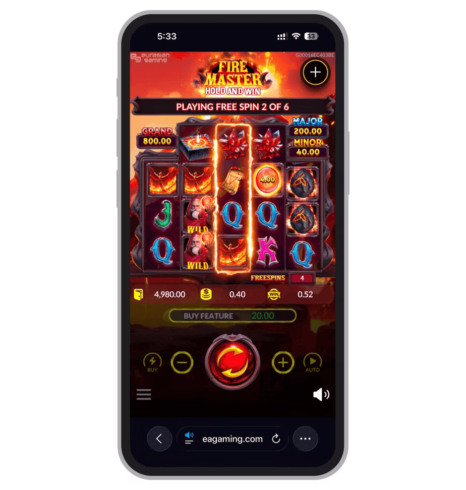 Fire Master Hold and Win