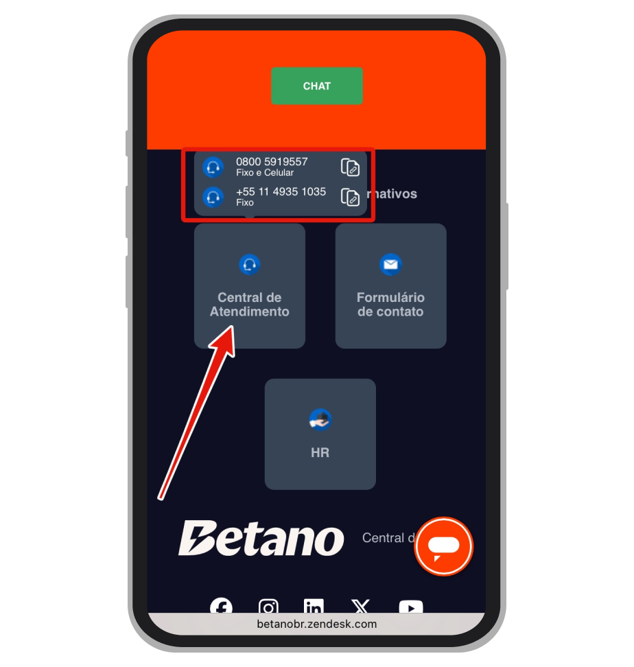 Atendimento por telefone