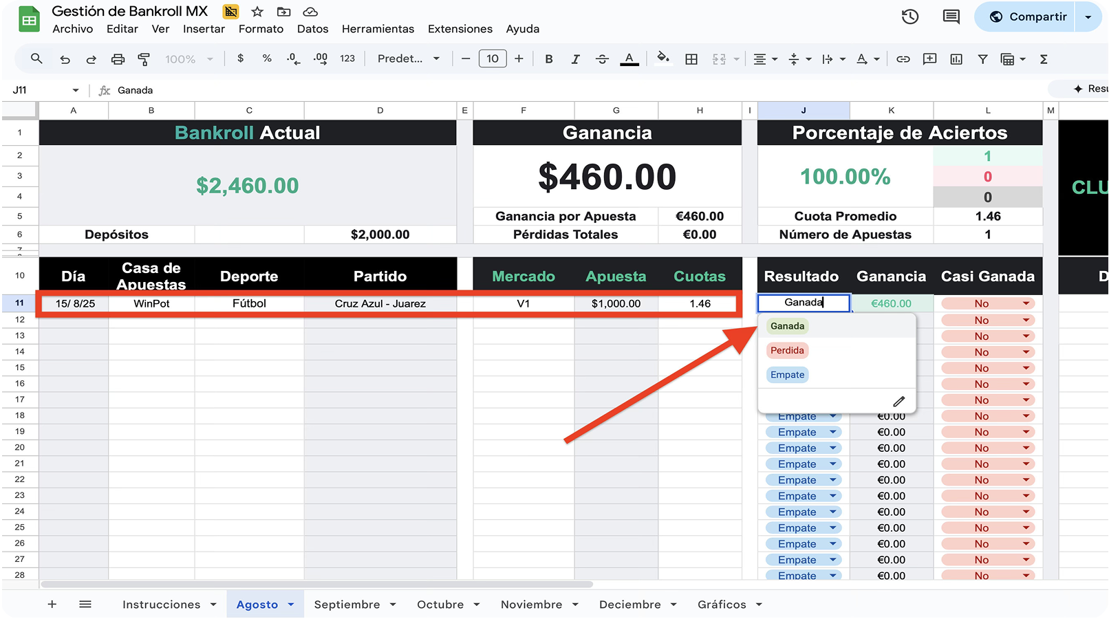 Ingreso de datos