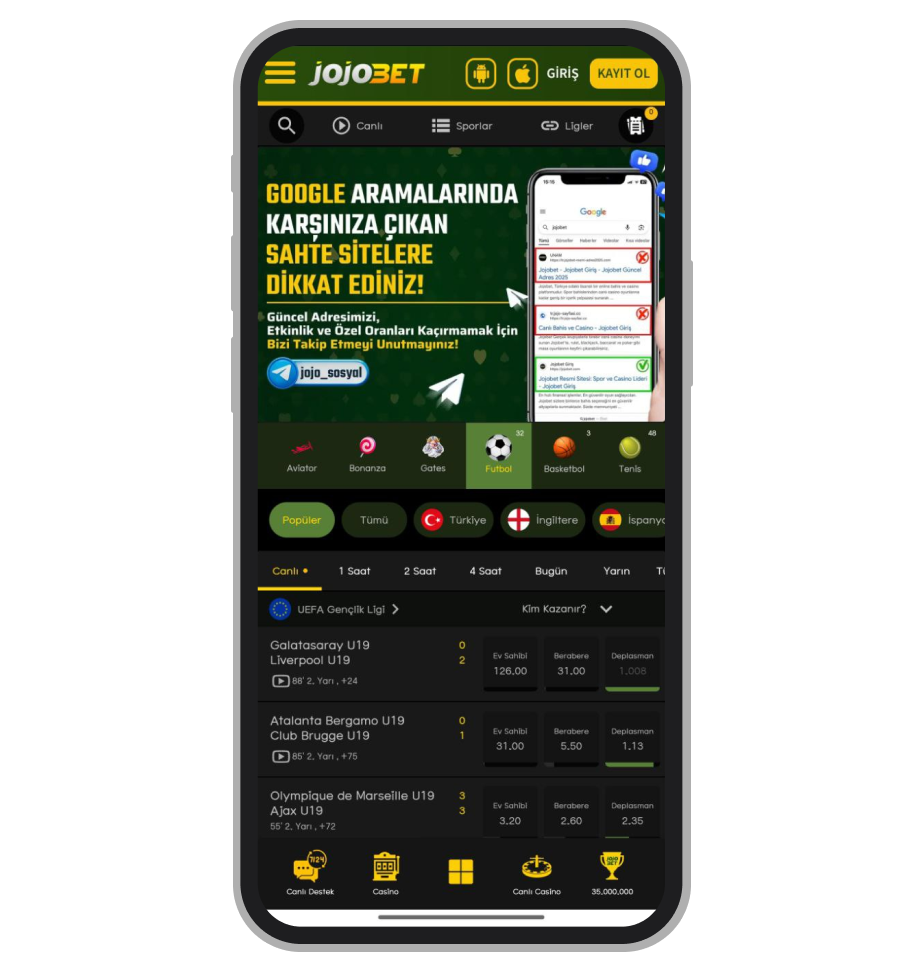 Приложение Jojobet