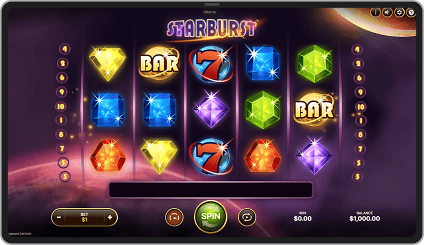 Starburst slot od NetEnt-a