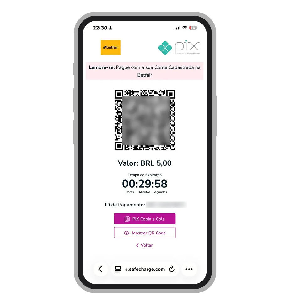 Faça o Pix usando o app do seu banco 