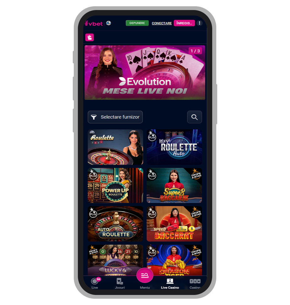 Versiunea de mobil Victorybet Casino