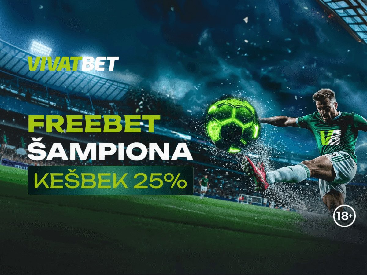 Freebet Vivatbet 10000 RSD.