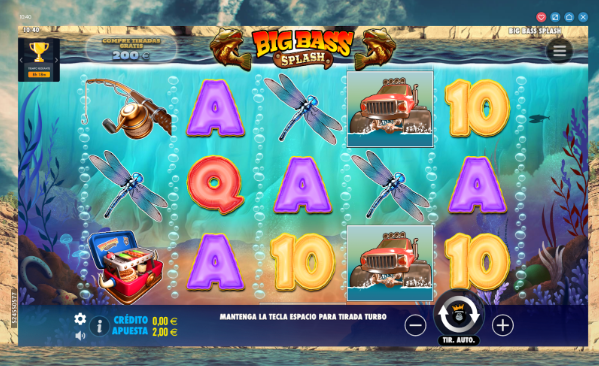  Big Bass Splash en el casino PlayJango con 30 giros gratis.