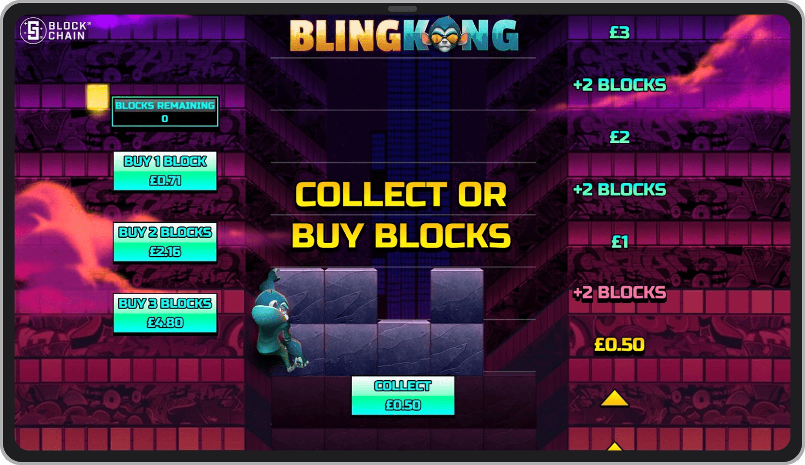 Buying blocks