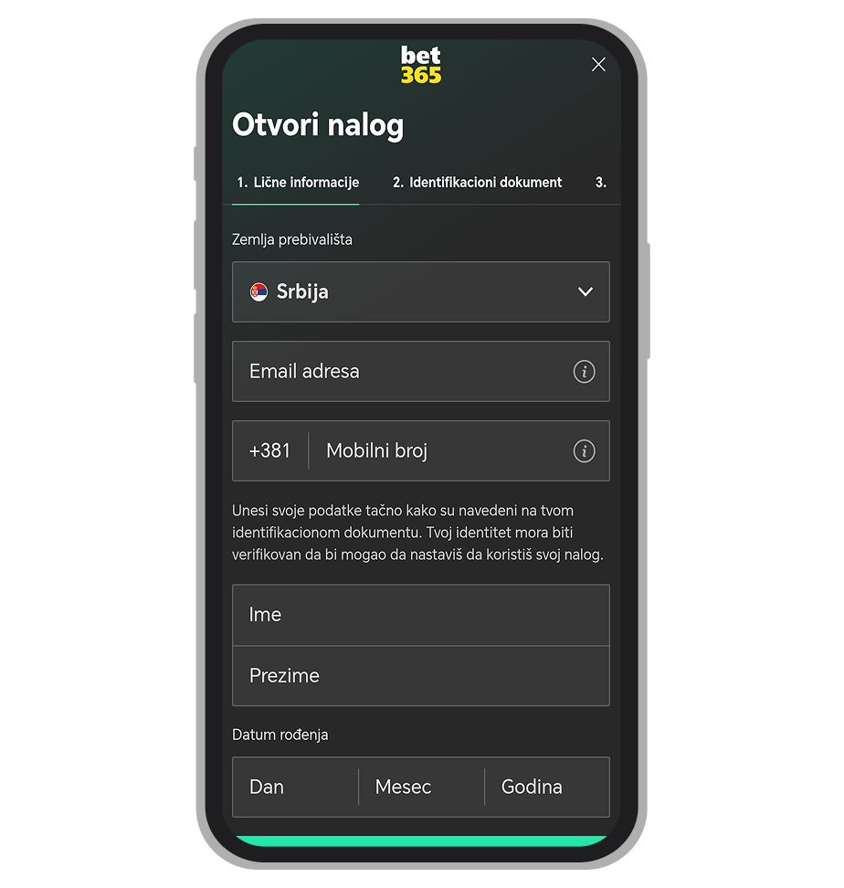 Bet365 Srbija registracija