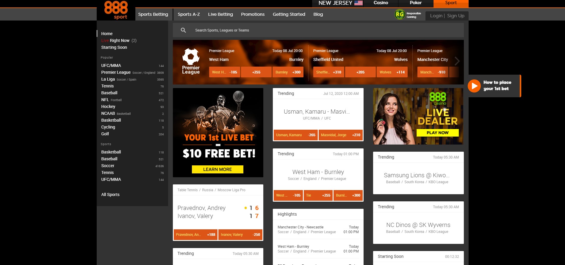 W88 Sign Up Sportsbook Review & Promo Code