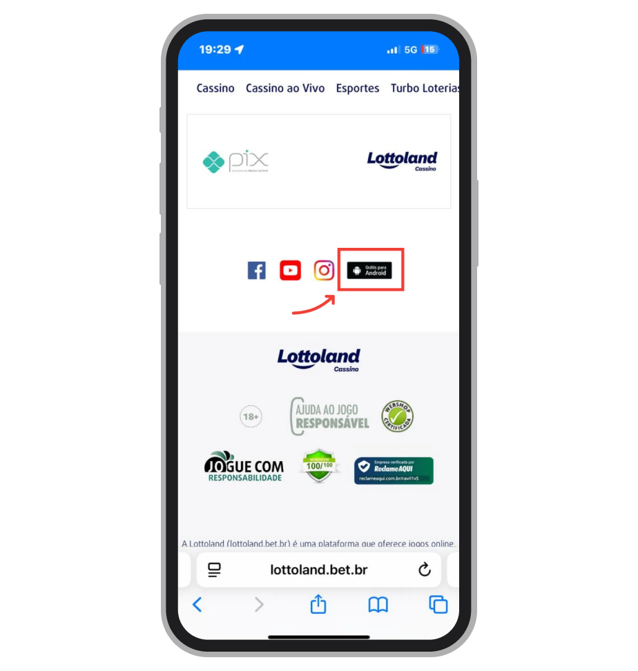 O app da Lottoland pode ser baixado na Play Store 