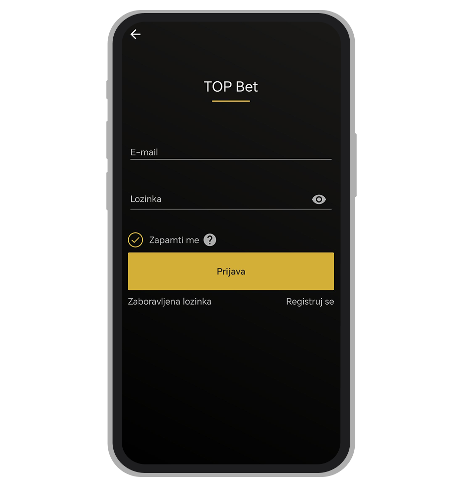 TopBet prijava i registracija
