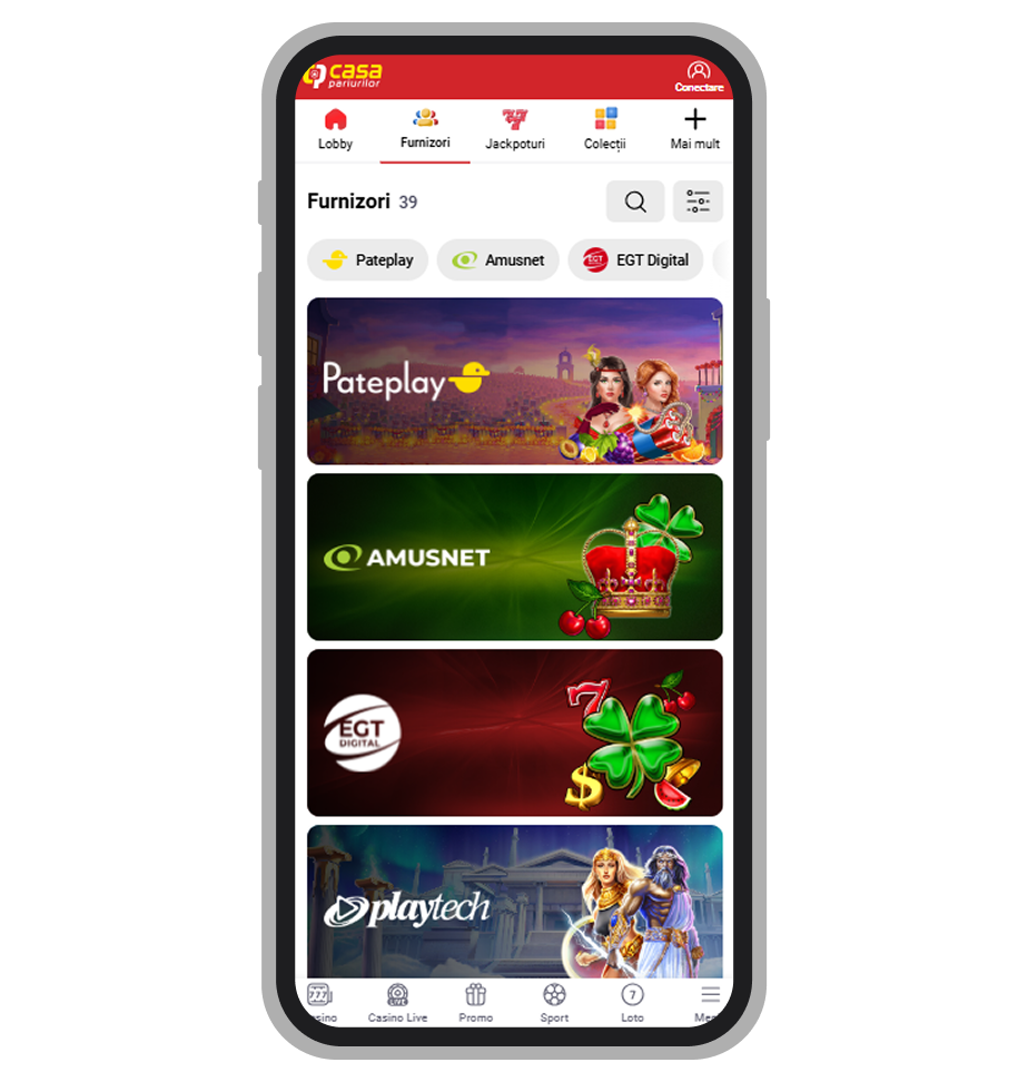 Furnizori de software la Casa Pariurilor