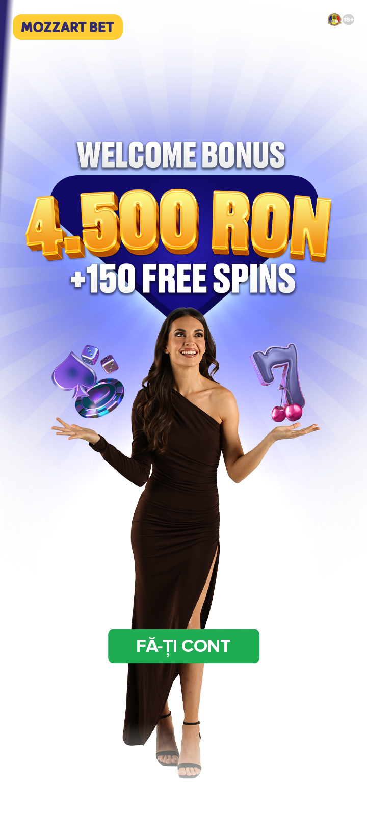 Bonus de bun venit la Mozzart