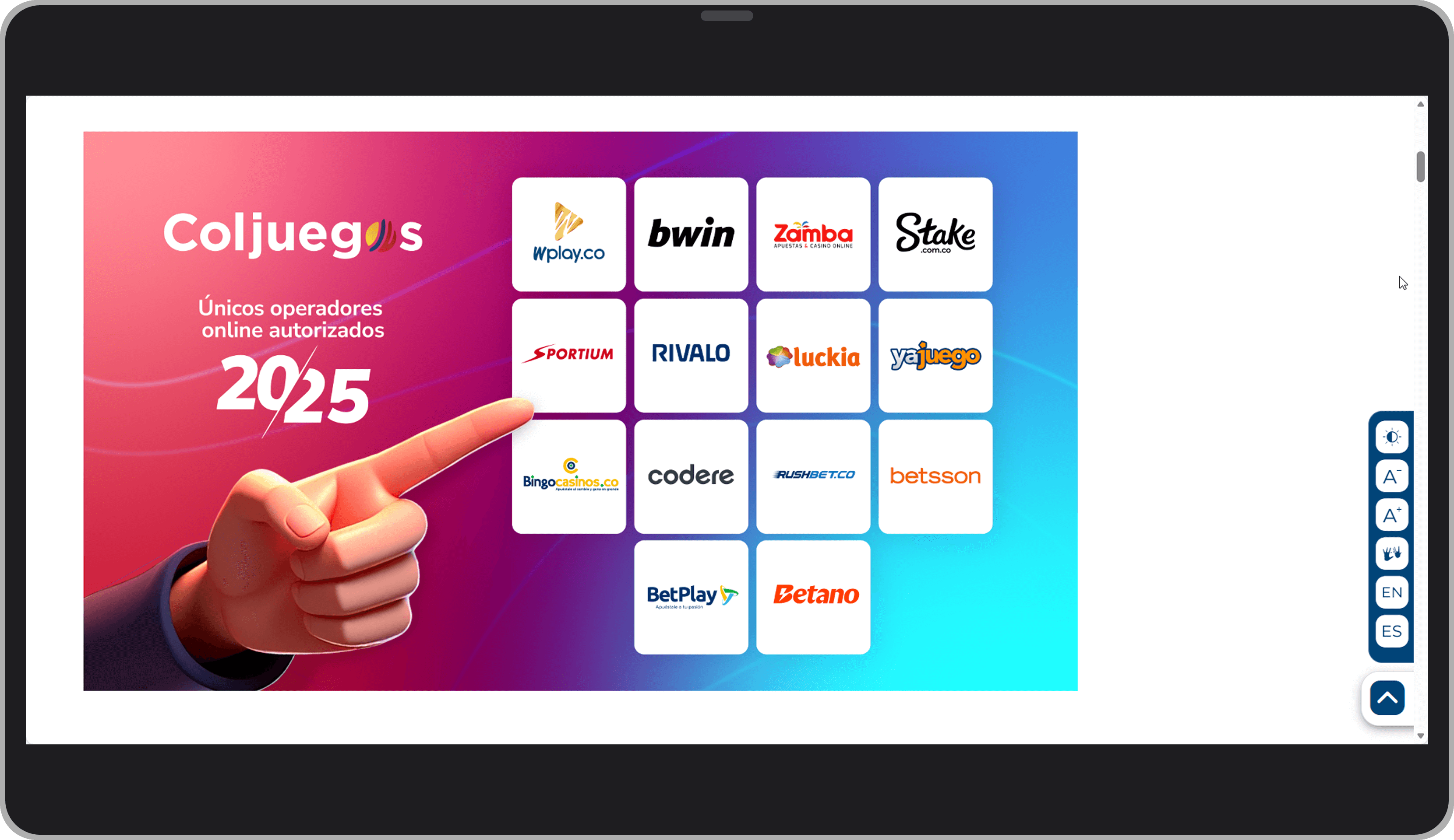 Casas de apuestas con licencia de Coljuegos