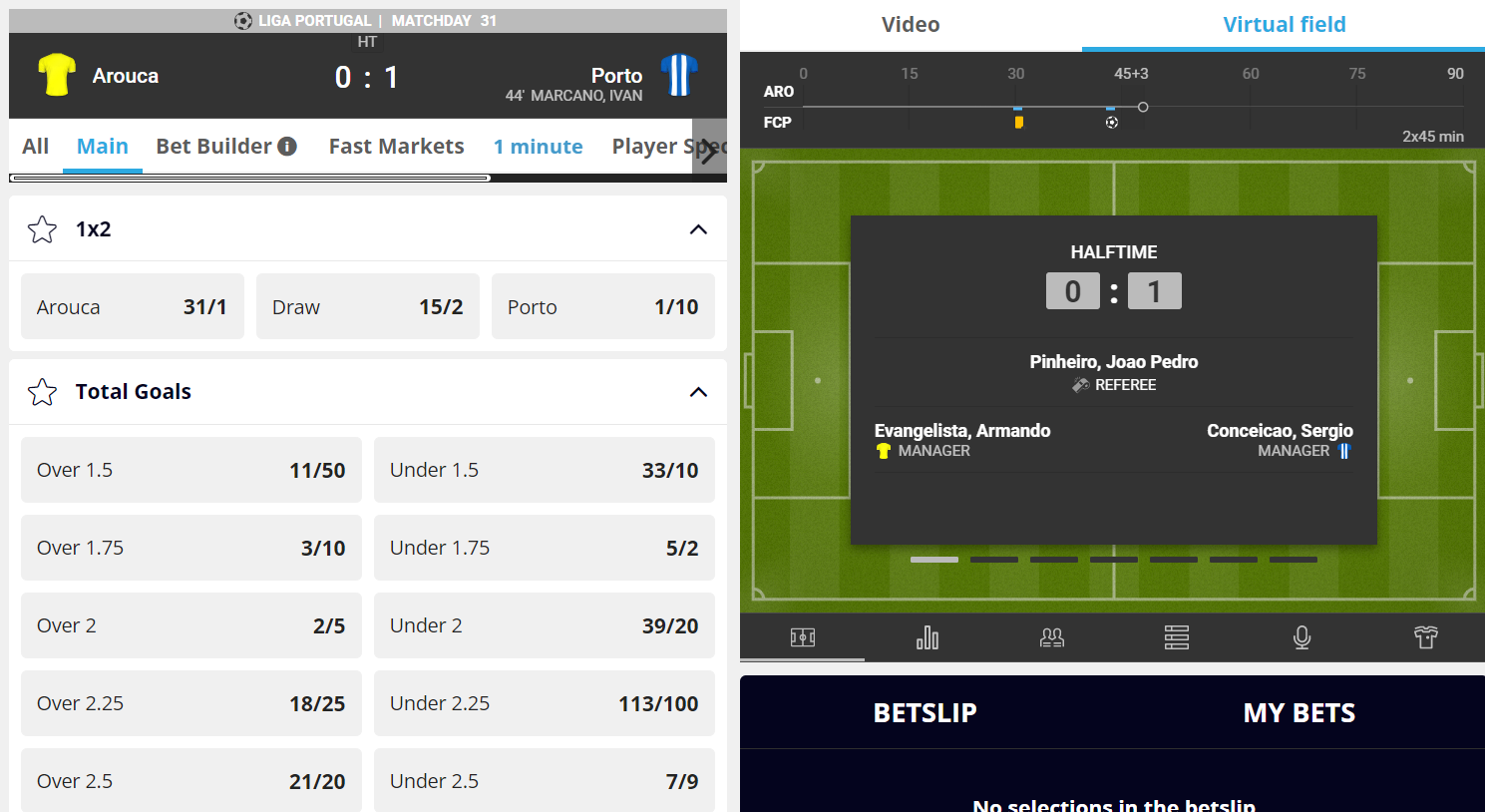 View match details