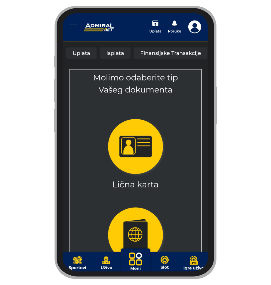 Otpremanje dokumenata za verifikaciju