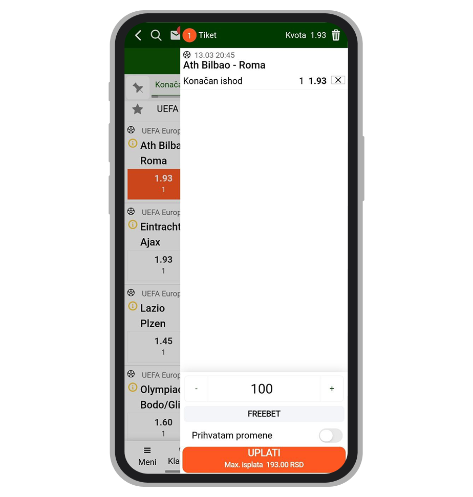 Tiket u MaxBetu