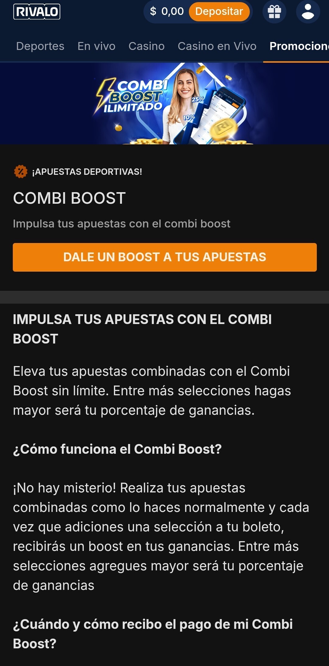 Combi Boost Rivalo