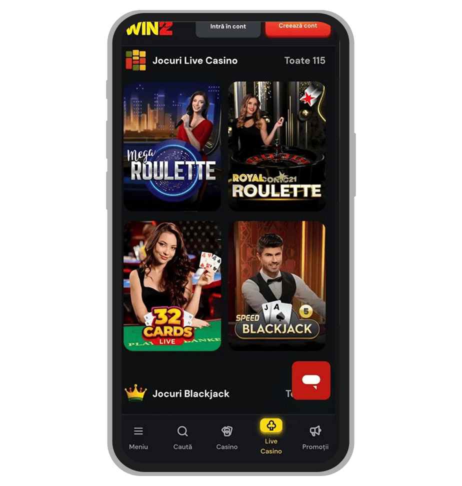 Versiune mobil Win2 Casino