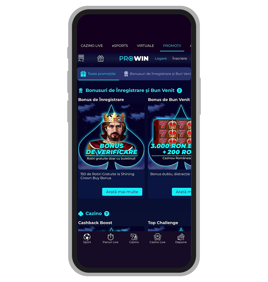Toate promoțiile la Prowin Casino