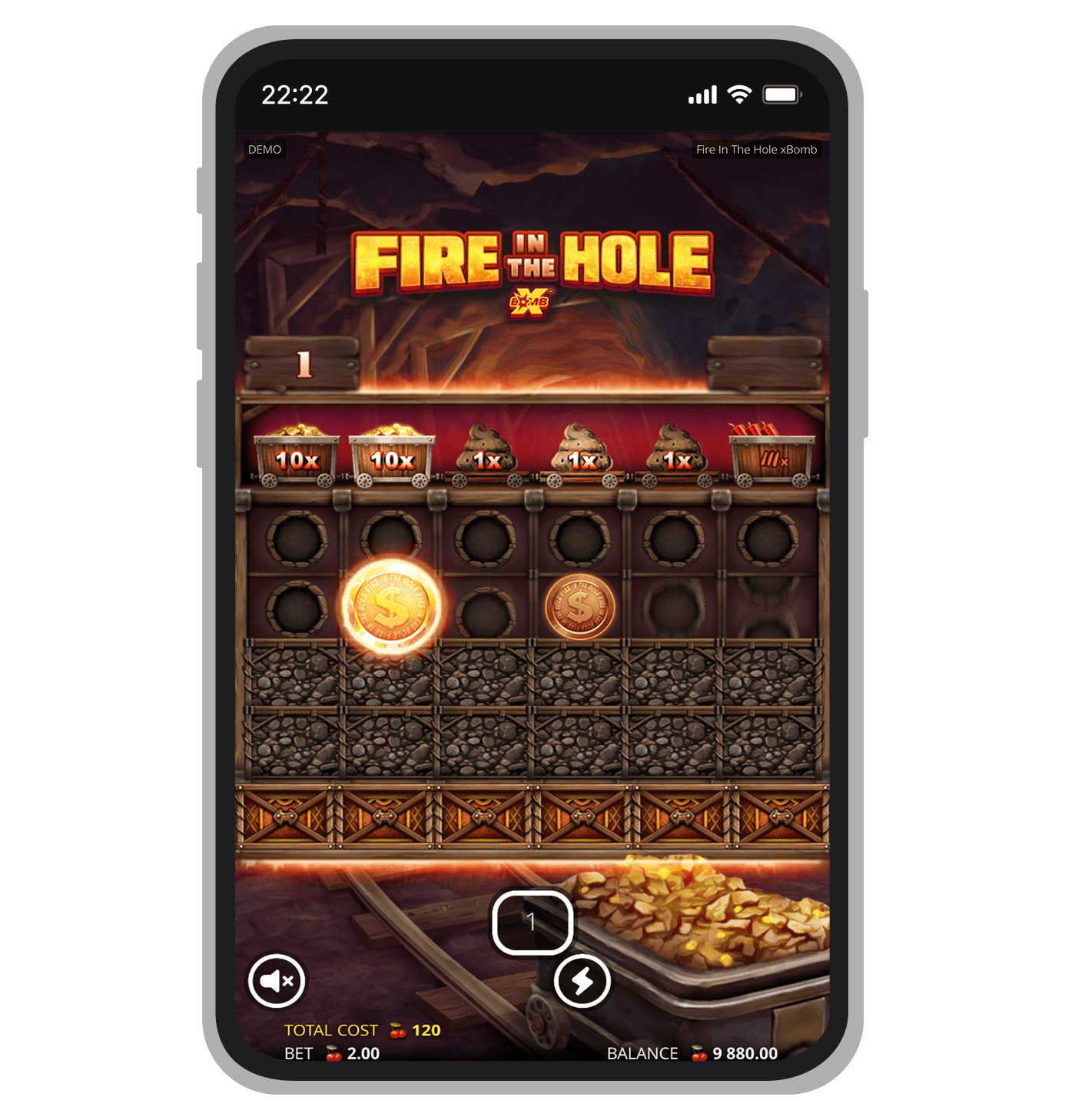 Režim Respins u Fire In The Hole xBomb