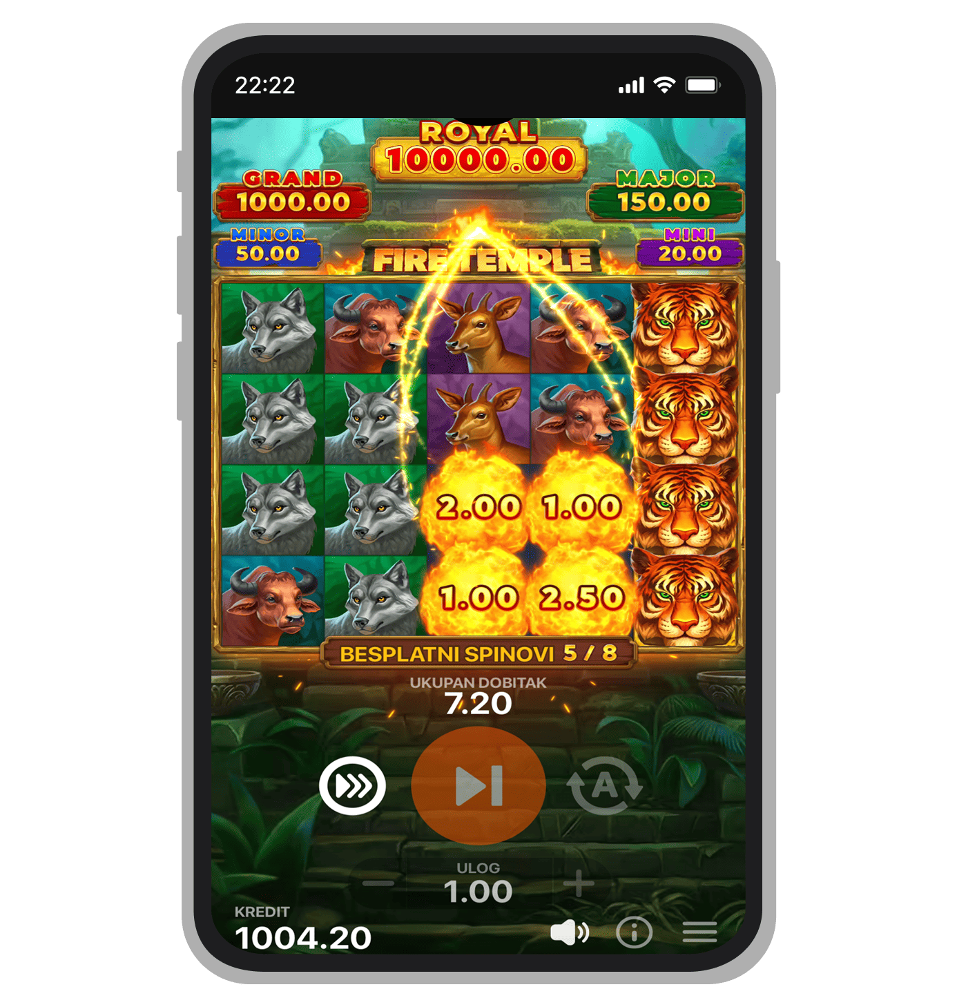 Free Spins u Fire Temple: Hold and Win