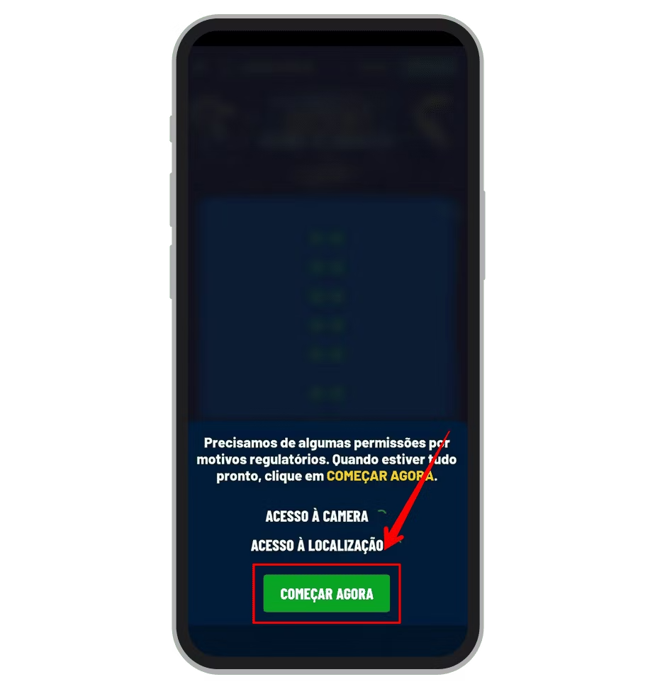 Aceita verificação de localização