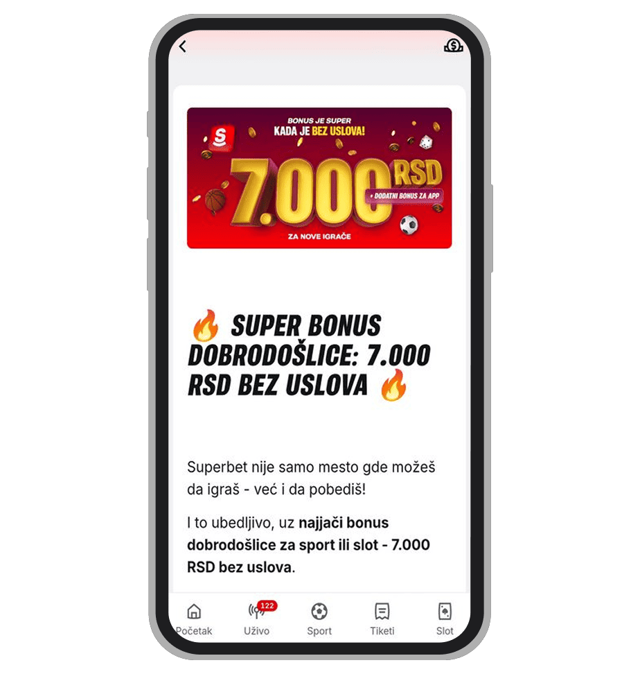 Superbet ponuda dobrodošlice