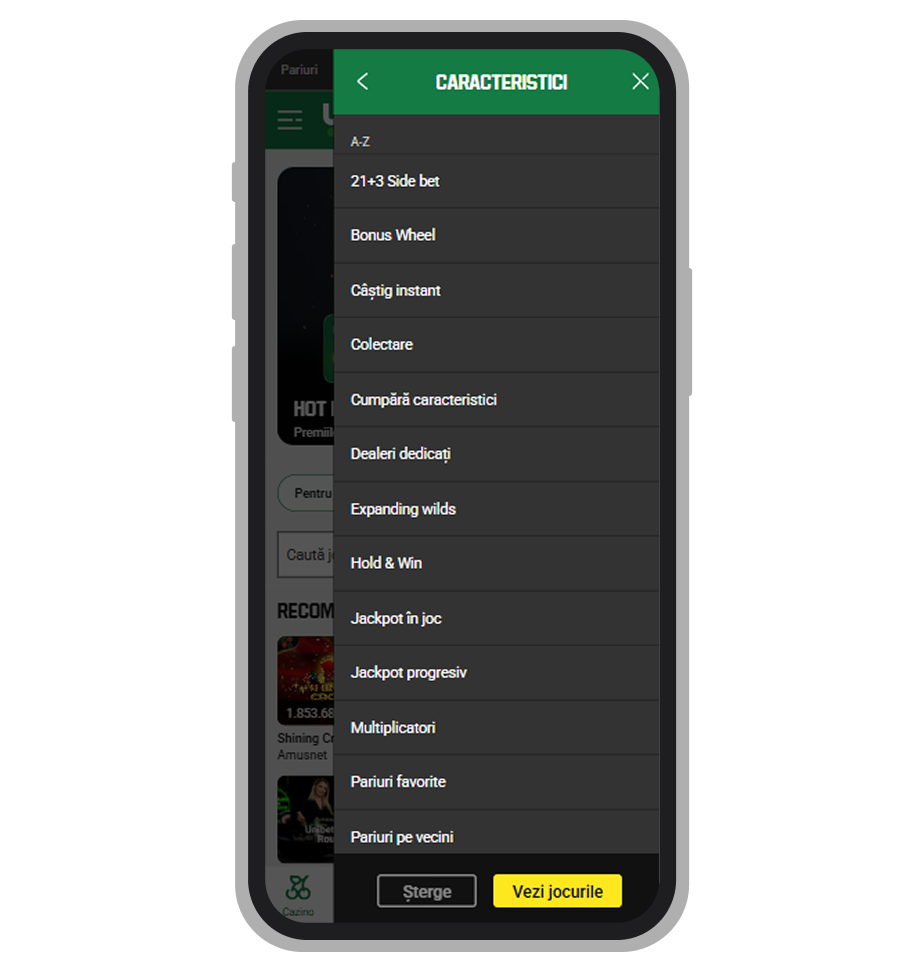 Filtre avansate după caracteristici