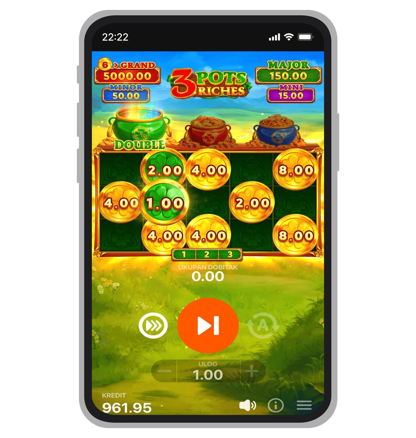 Respinovi u 3 Pots Riches: Hold and Win