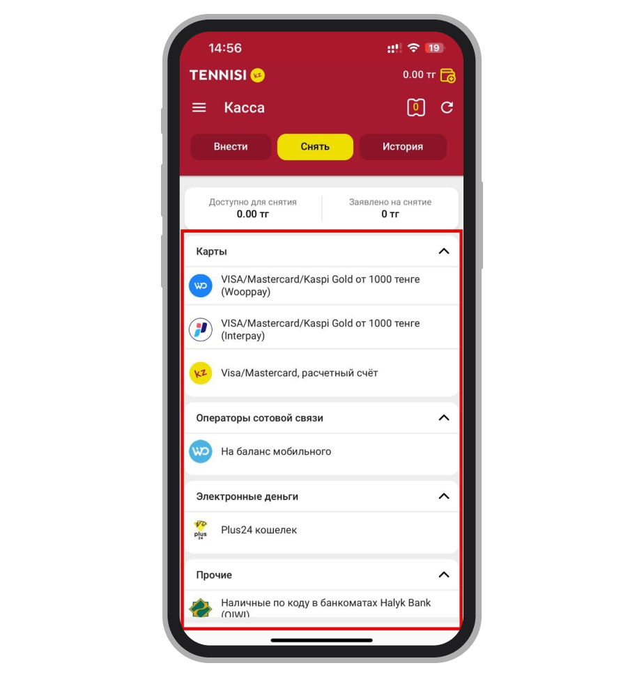 Способы вывода