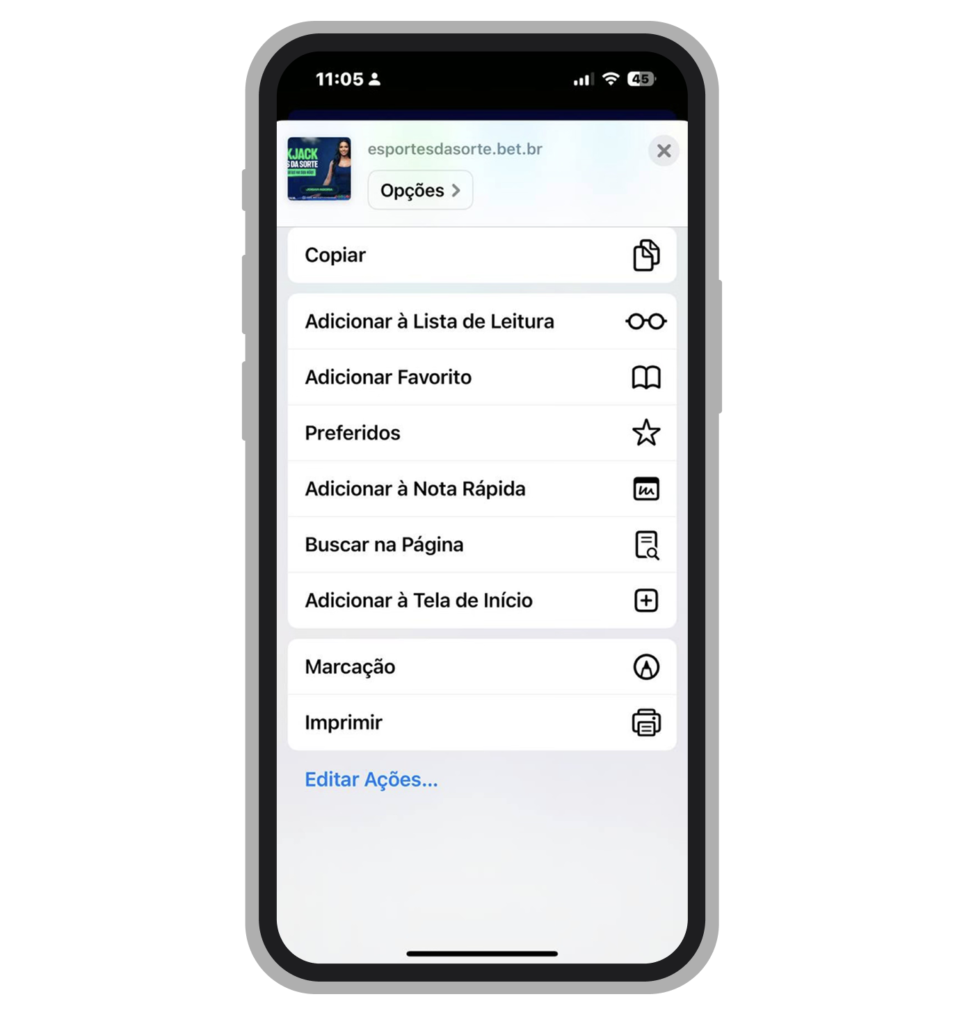 O cassino não possui app mas você pode criar atalho para facilitar acesso ao site mobile 
