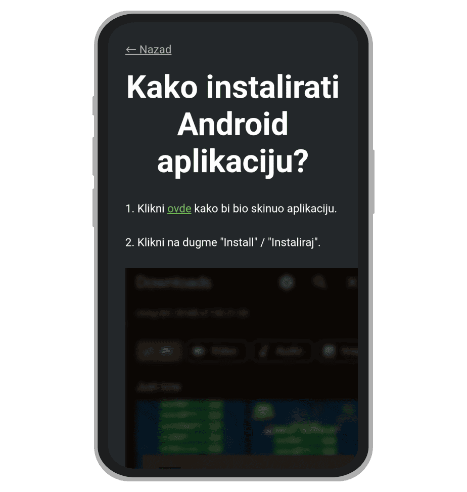 Brazilbet uputstvo za instalaciju Android aplikacije