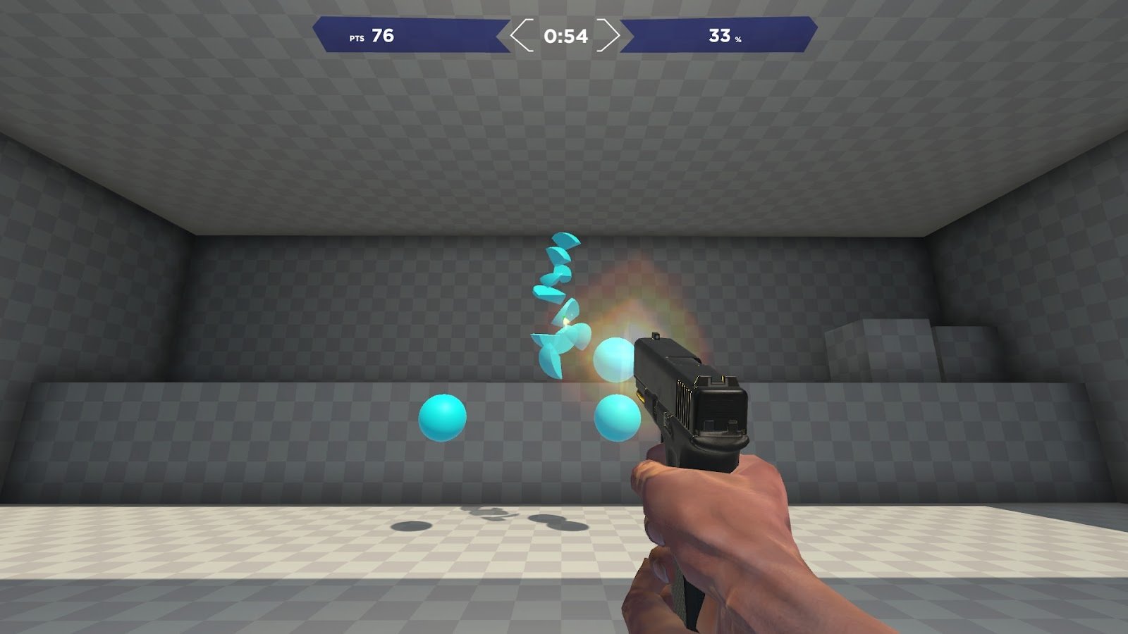 Одна из возможных тренировок в Aim Labs