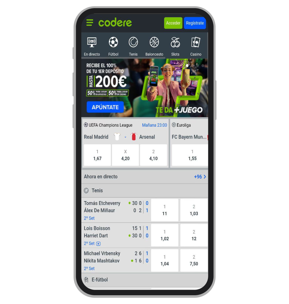 Deportes. Codere