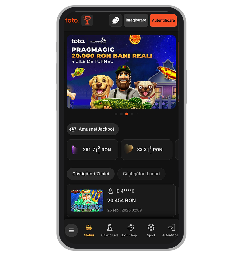 Pagina TotoGaming Casino mobile