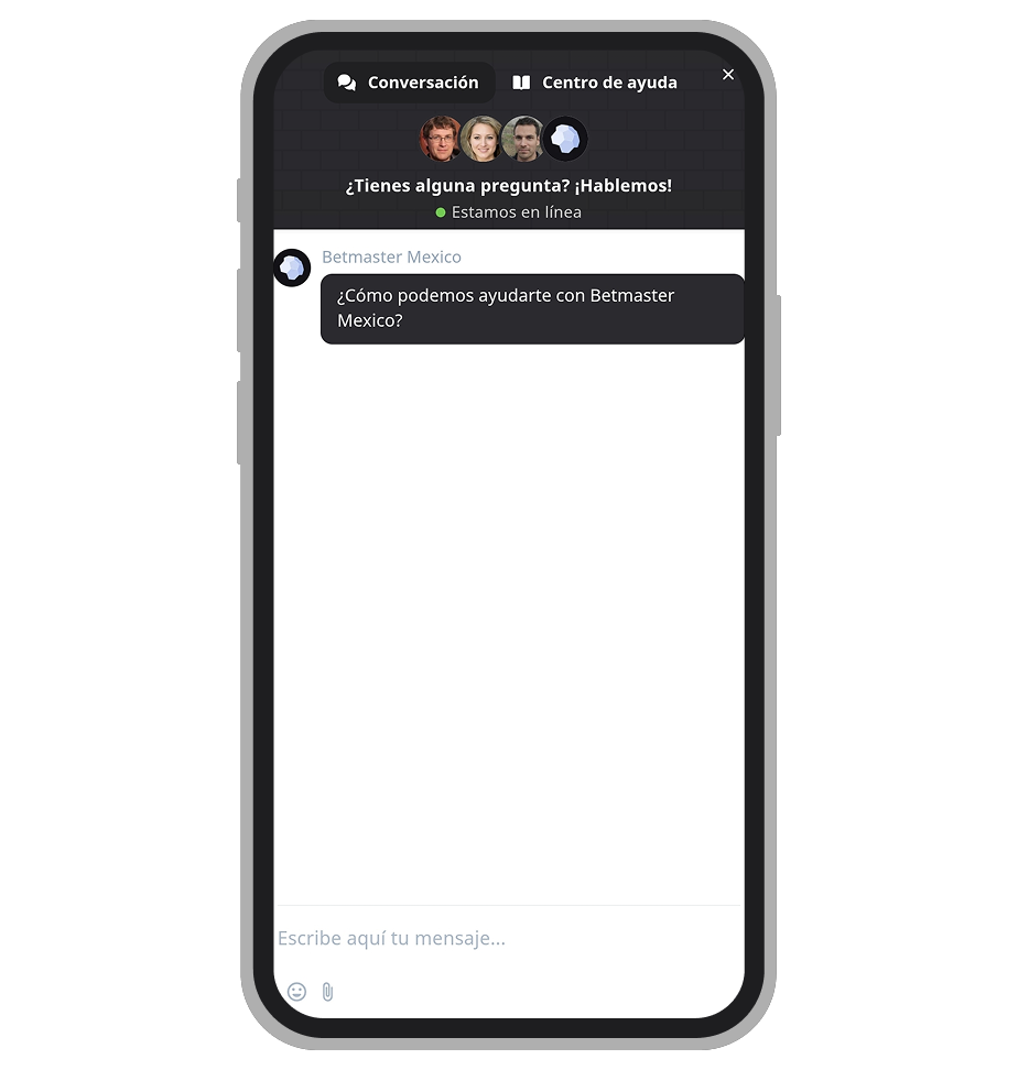 Chat en Vivo Betmaster App