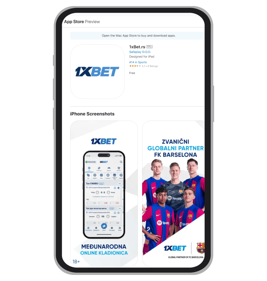 1xBet iOS aplikacija na App Store
