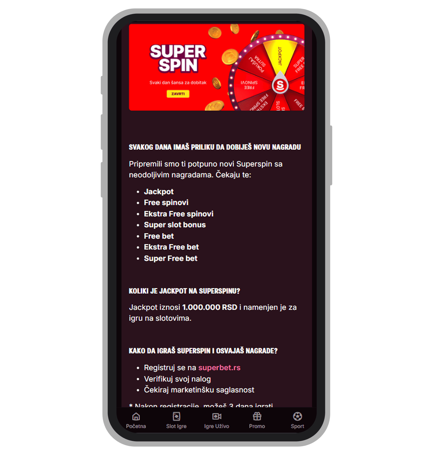 Dnevna Superspin promocija