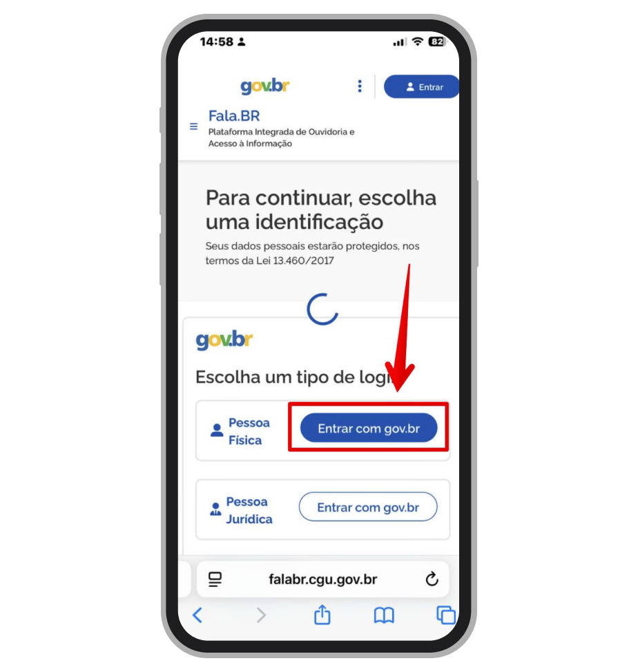 Faça login na sua conta gov.br