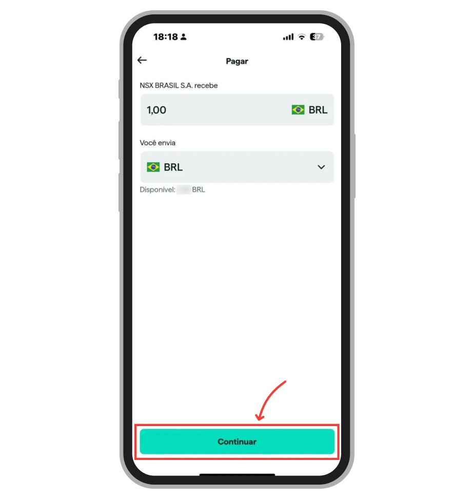 Verifique o valor o confima o pagamento