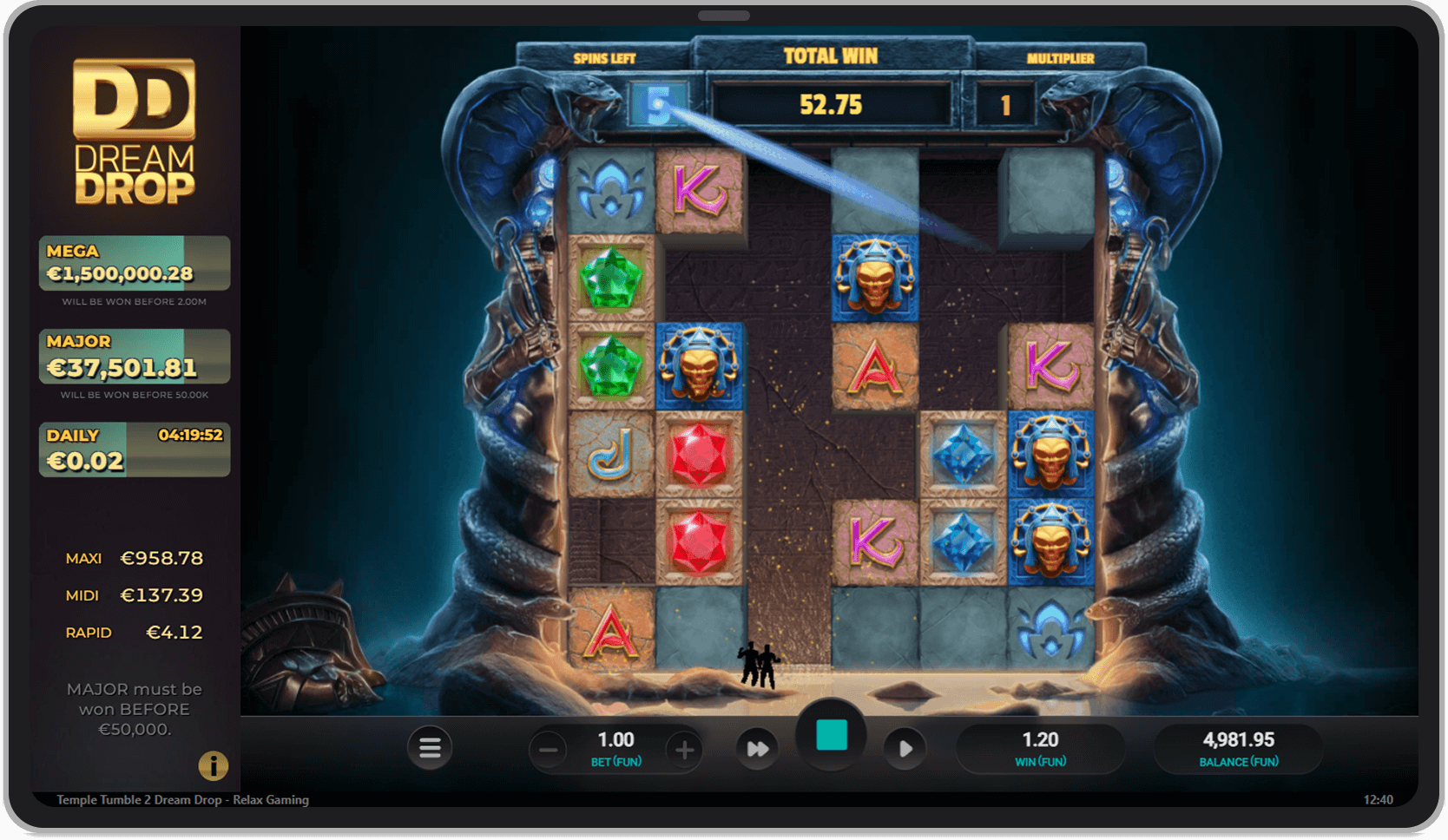 Multiplier + Extra spins bonus
