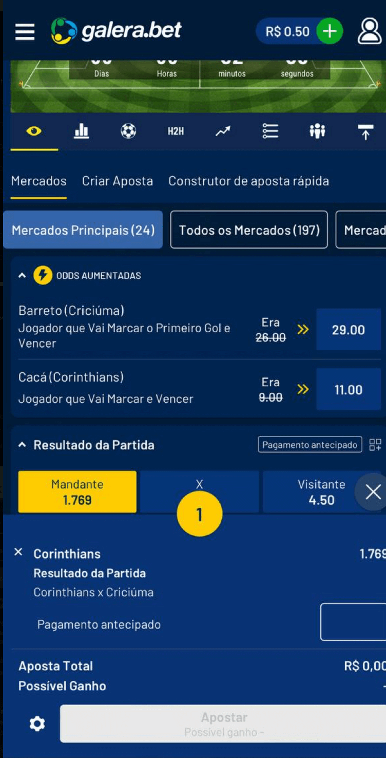 Escolha a Galera Bet simples ou múltipla 