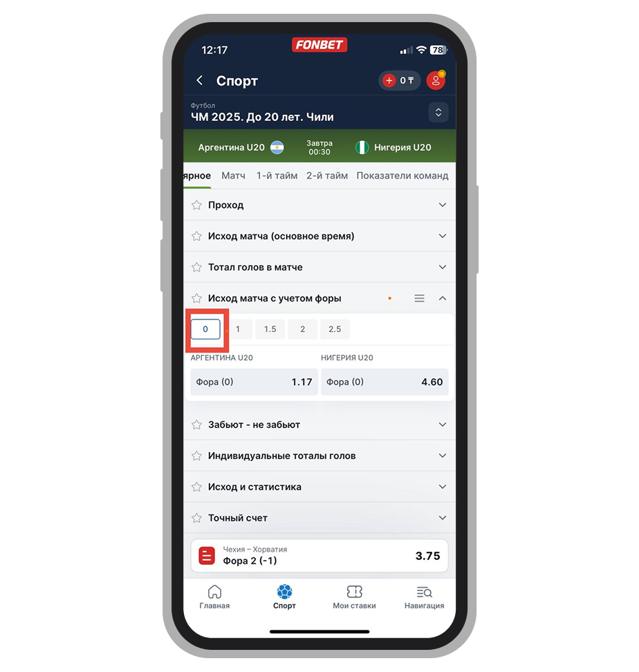 Нулевая фора