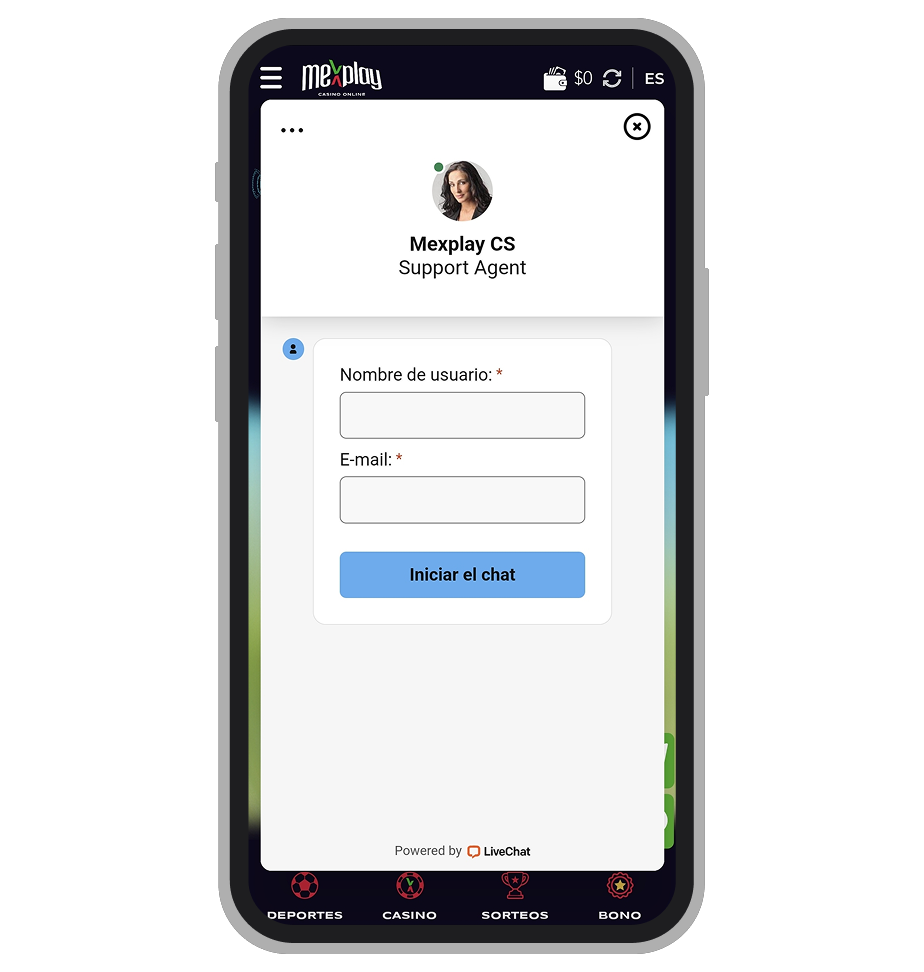 Chat en vivo Mexplay