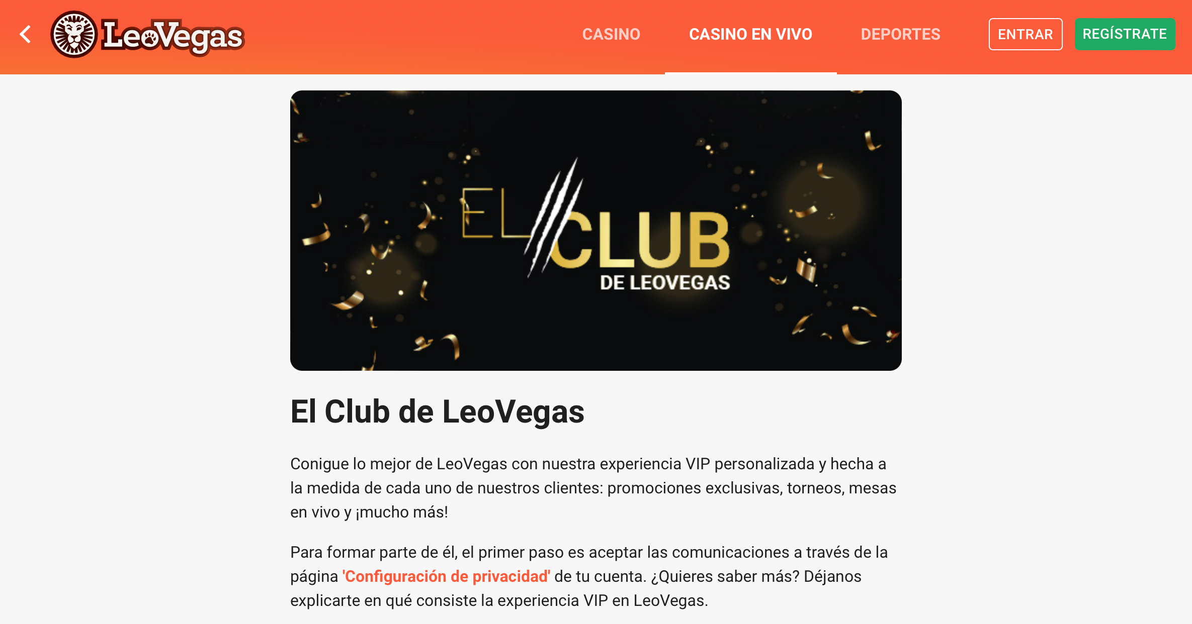 El Club de LeoVegas