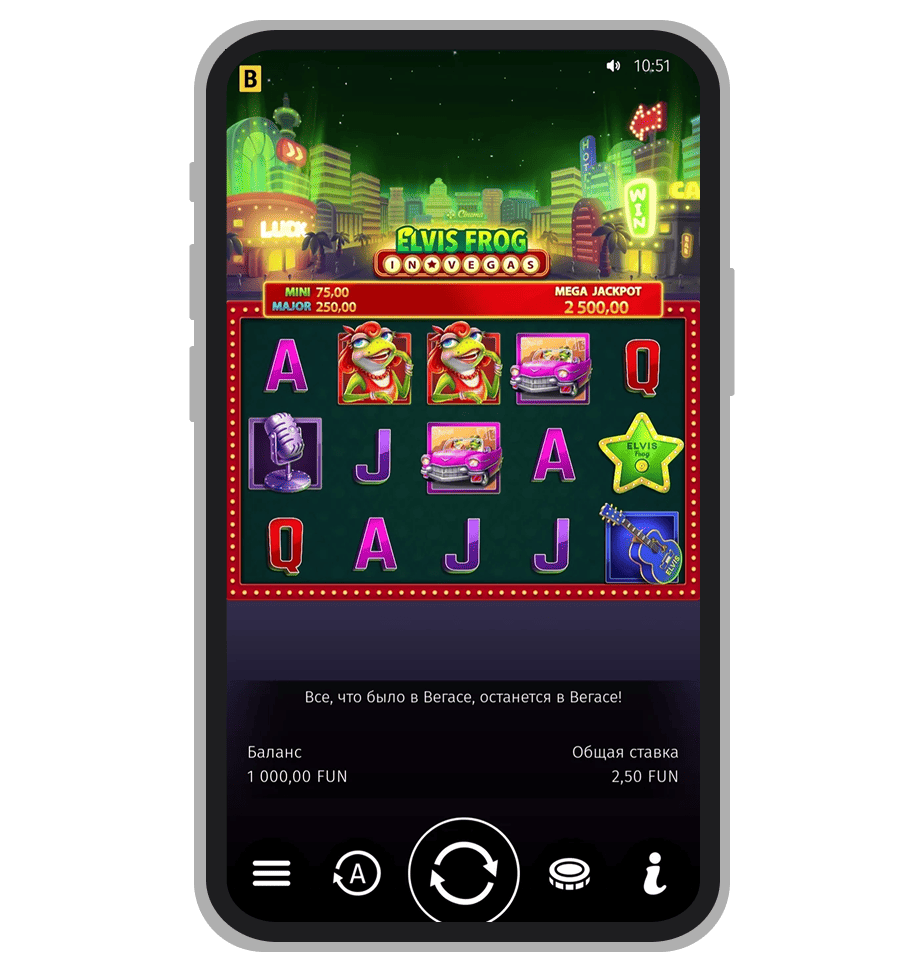 Деморежим игры Elvis Frog in Vegas