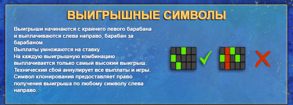 Скриншот с правилами